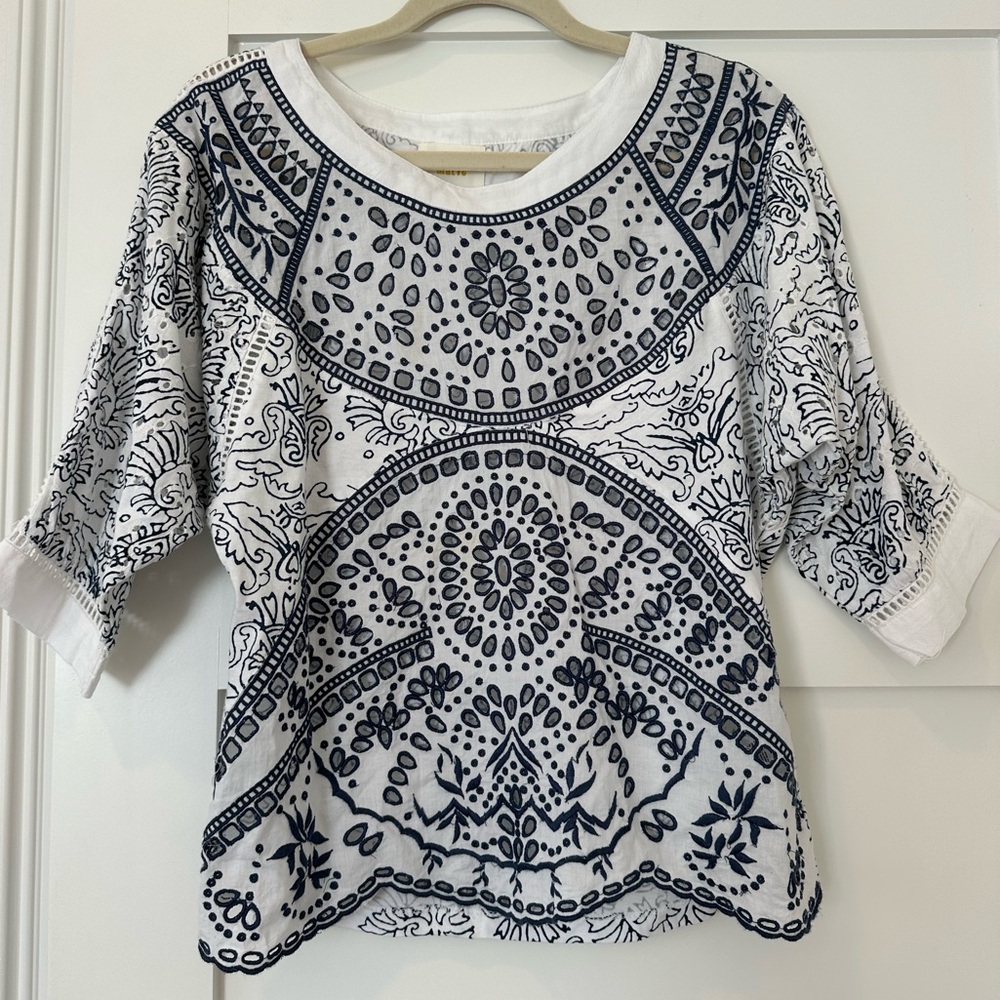 Anthropologie - Maeve Ester eyelet top